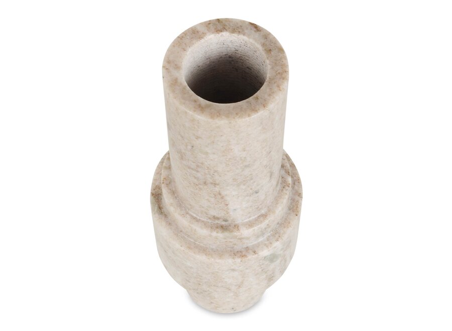 Candleholder 'Taos' - Morchana Marble - L