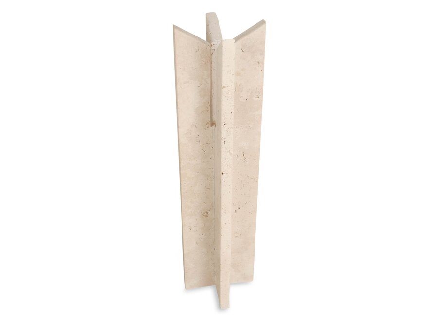 Decor object 'Ely' - Travertine - L
