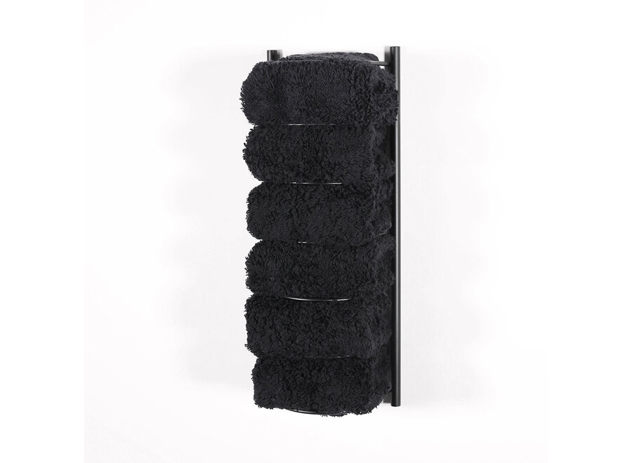 Porte-serviette invité 'Basic' - Black matt