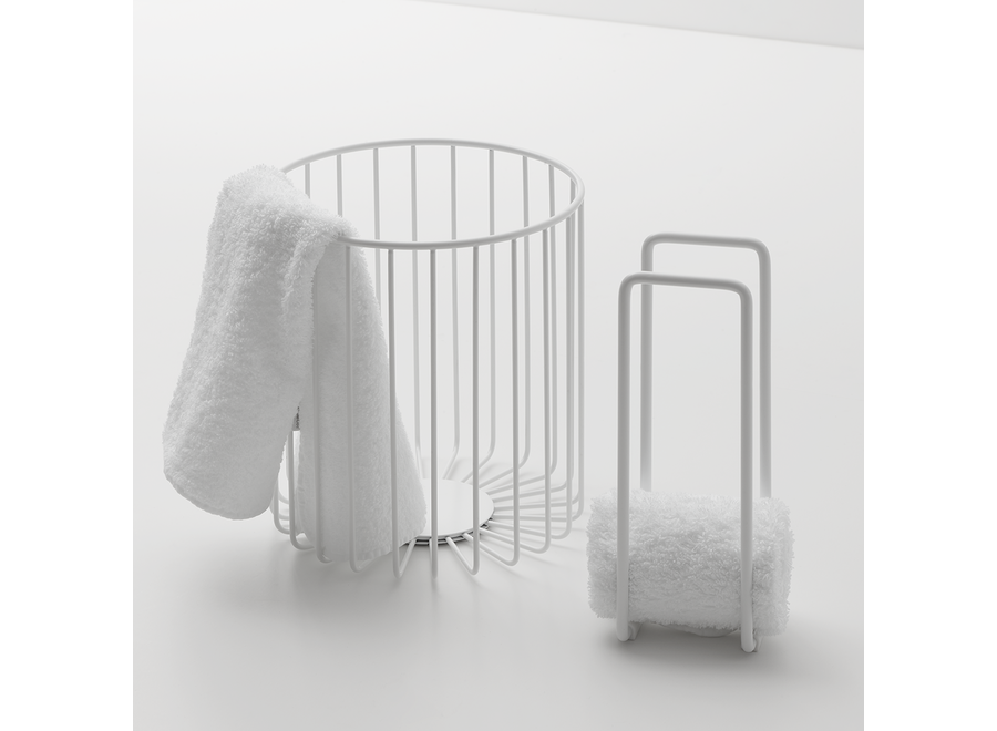 Guest towel holder 'Basic'  - White matt
