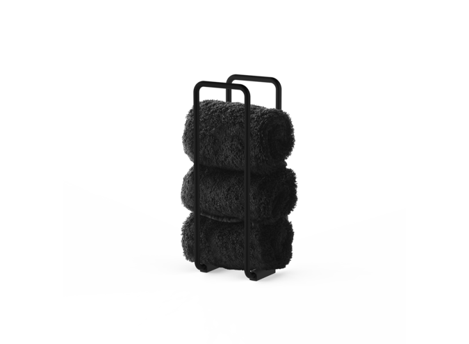 Porte-serviette invité Basic - Black matt