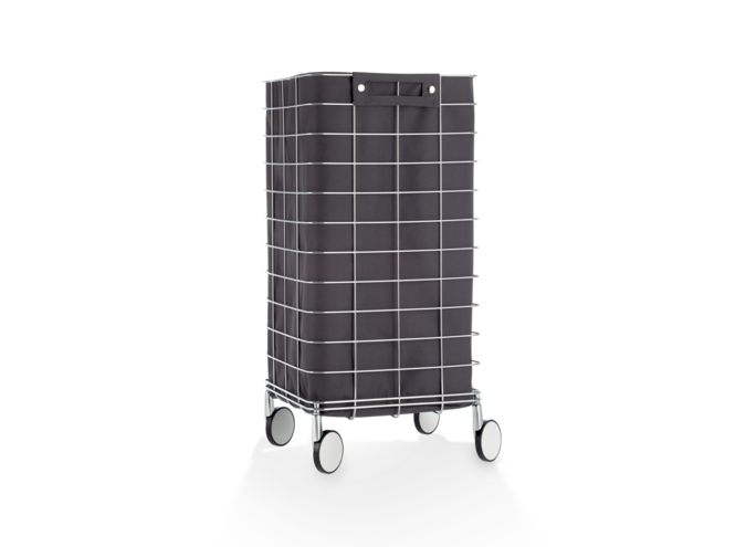 Laundry basket Basic - Chrome / anthracite