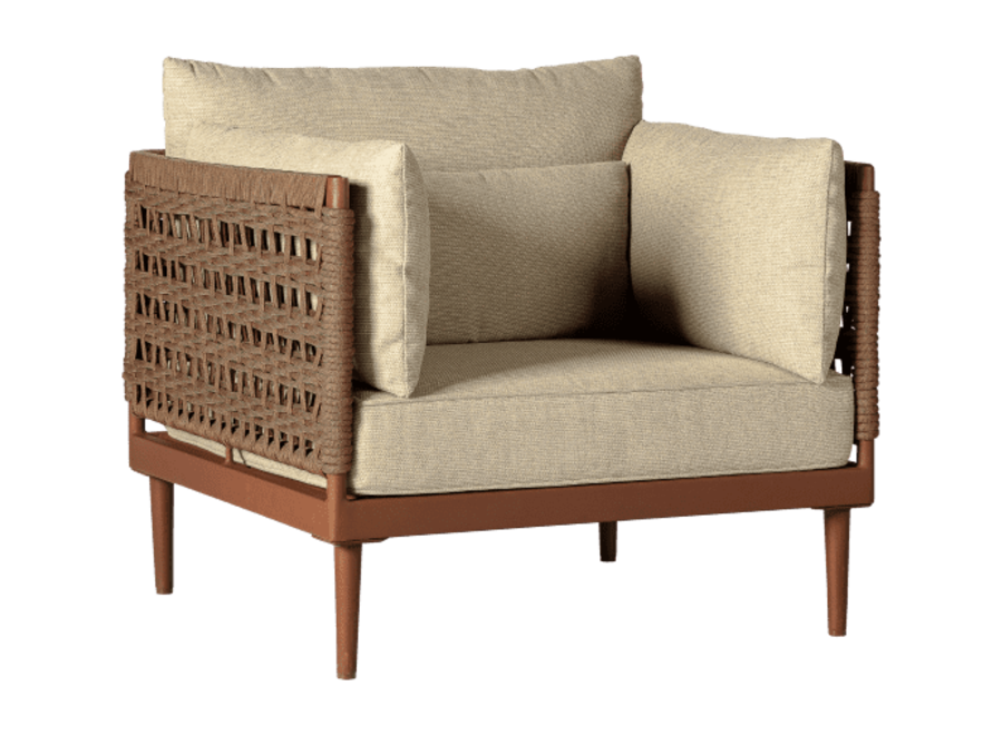 Chaise lounge 'Jaxx' - Brick