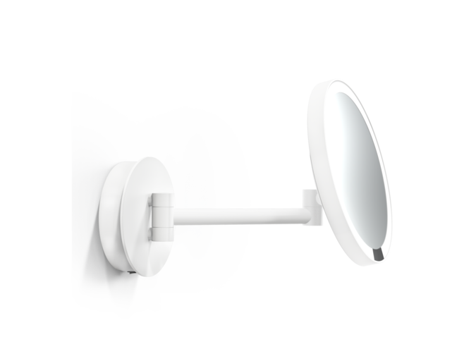 Miroir de courtoisie Basic -JLP WR- Montage mural - White matt