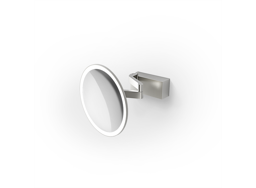 Make up spiegel 'Basic' - VISION - Wandbevestiging - stainless steel matt optics