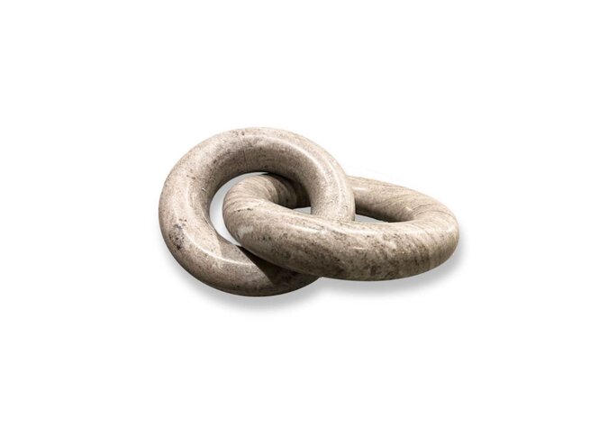 Deko-objekt 'Vernal' - Beige Marble