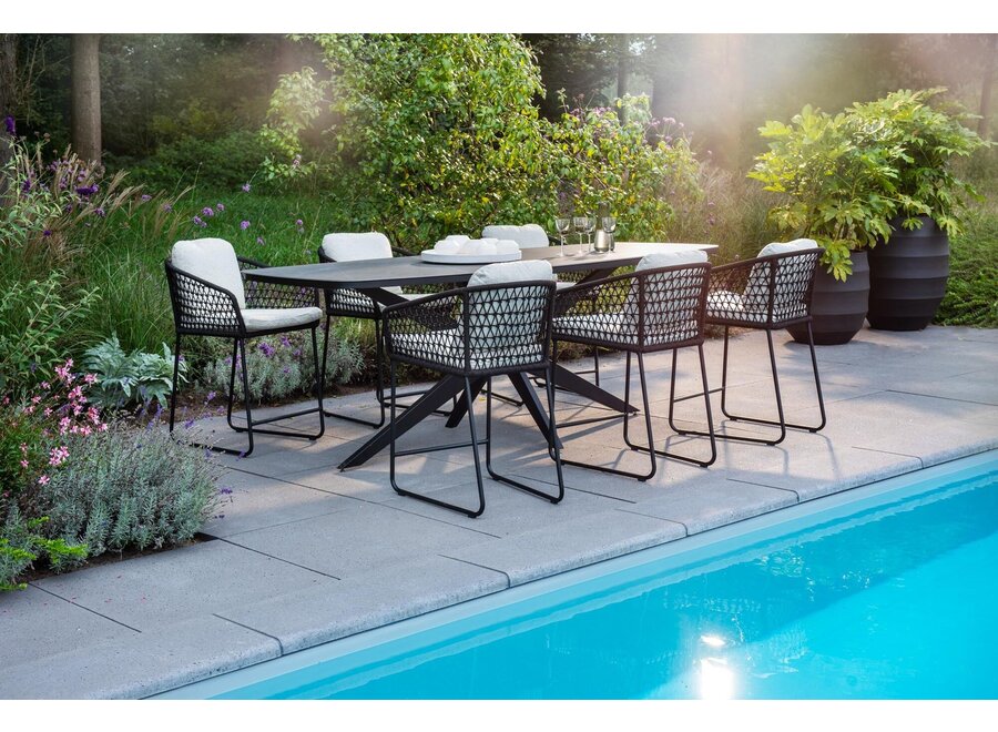 High dining chair 'Bara' - Black