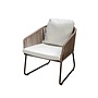 Low dining chair 'Calera' - Bronze