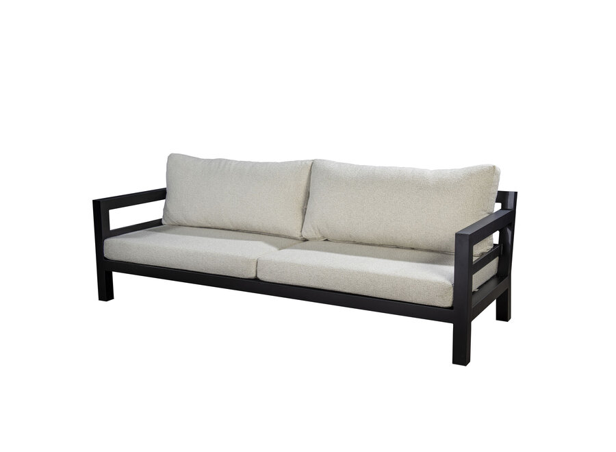 Loungesofa 'Midori' 4-Sitzer - Black/Wool