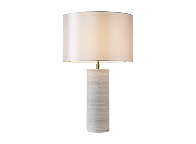 Tischlampe 'Quito' - Grey Marble