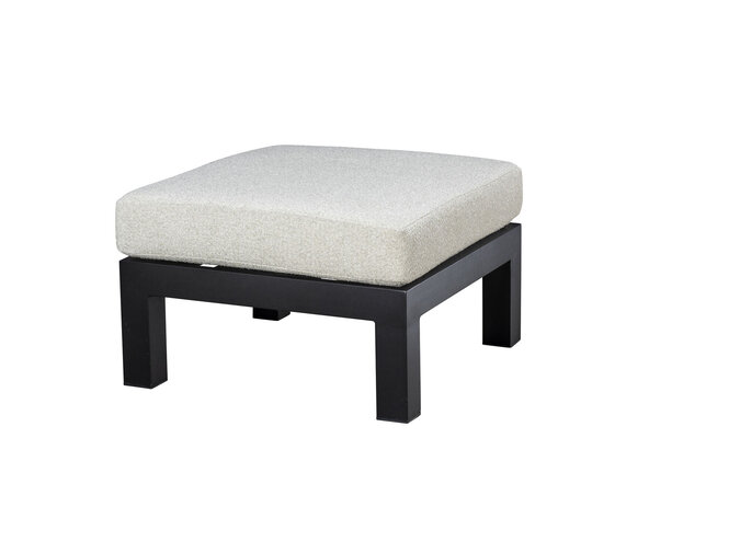 Voetenbank 'Midori' - Black/Wool