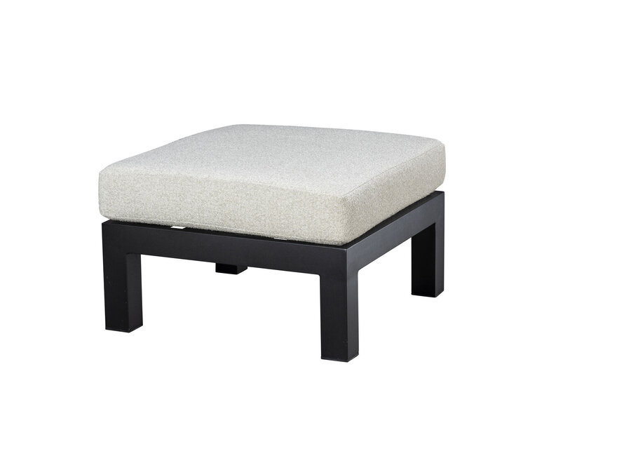 Footstool 'Midori' - Black/Wool