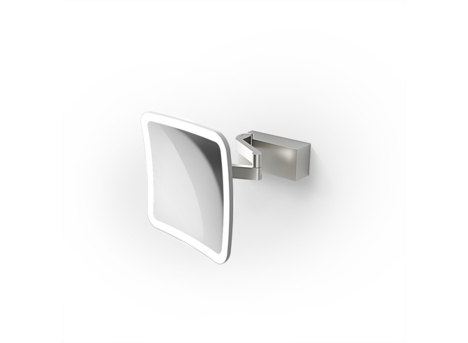 Make up spiegel Basic -VISION S - Wandbevestiging - stainless steel matt
