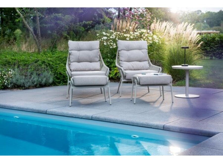 Chaise longue 'Nogales'  + pouf