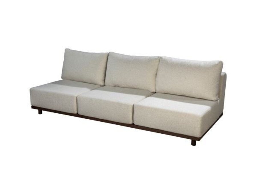 Lounge Set 'Vallon' Armlos 3-Sitzer - Bronze/Wool