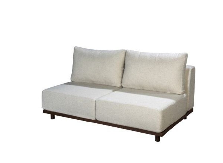 Lounge Set 'Vallon' Armlos 2-Sitzer - Bronze/Wool