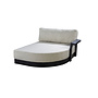 Daybed 'Millor' - Left - Black/Wool