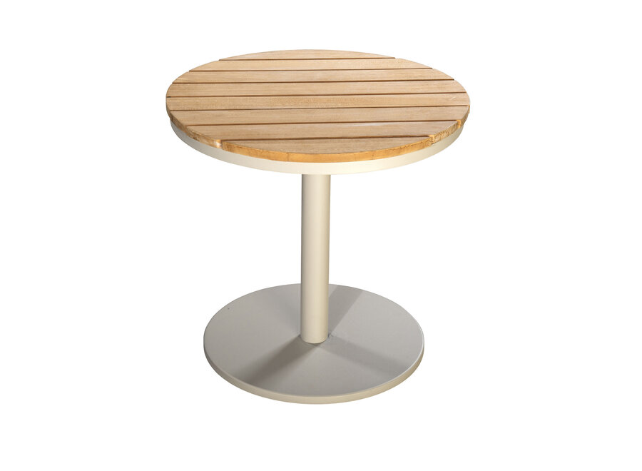 Beistelltisch 'Millor' - Salix/Teak - Ø50
