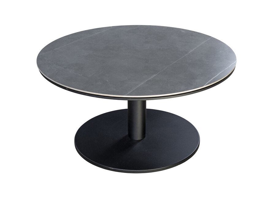 Table d'appoint 'Millor' - Black/Slate - Ø80