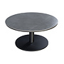 Side table 'Millor' - Black/Slate - Ø80