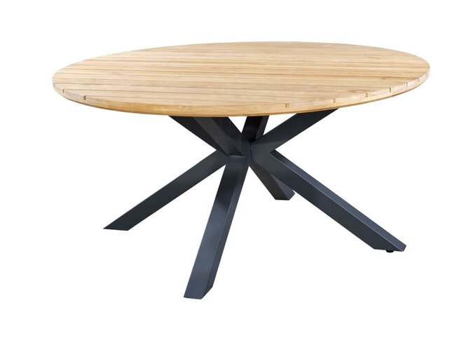 Low Dining Table 'Noas' - Bronze