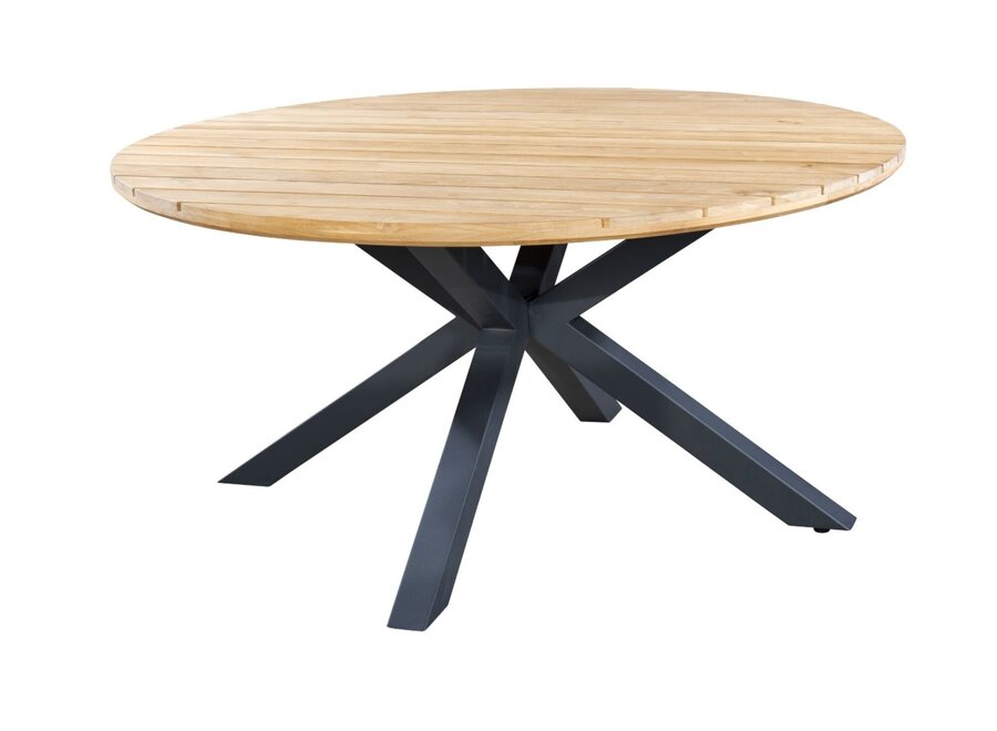 Low Dining Table 'Noas' - Bronze