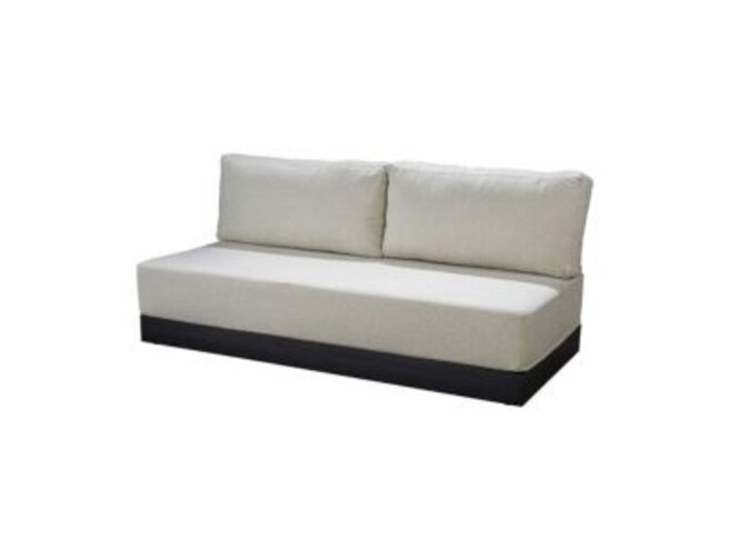 Lounge set 'Millor' Armless 3 seater - Black/Wool
