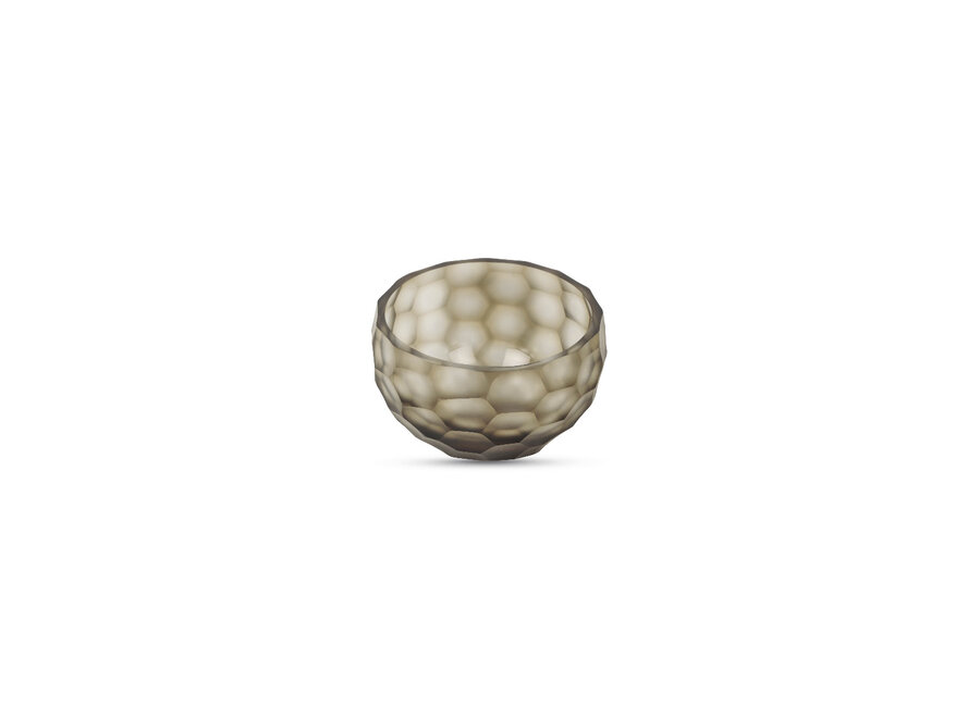 Teelicht 'Shiloh' - Smoke/Grey