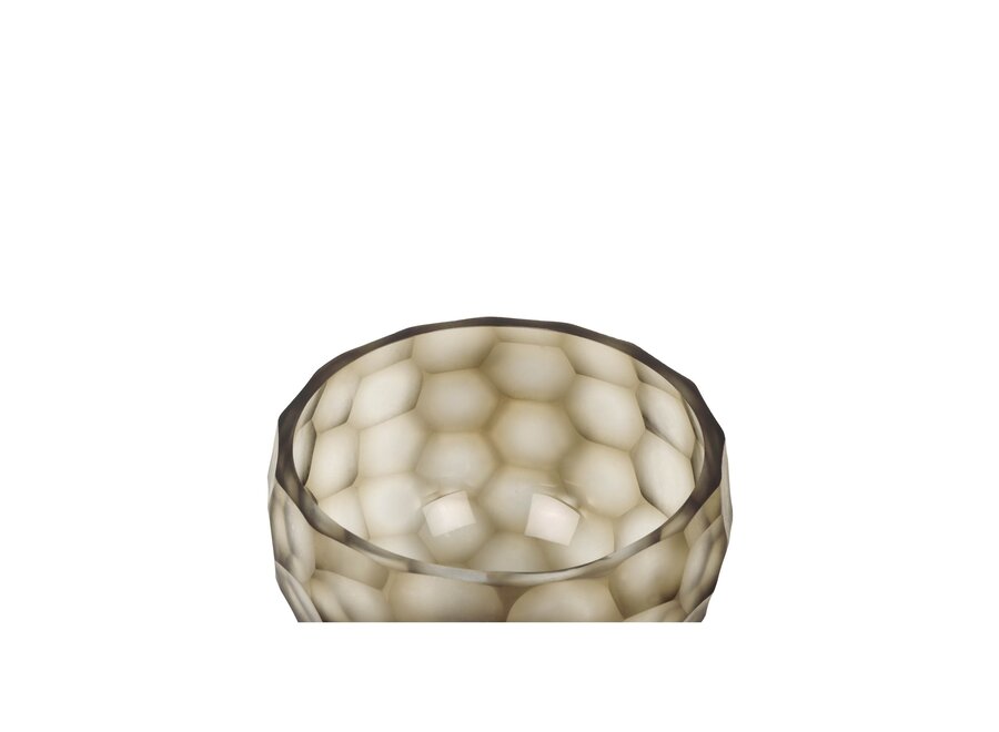 Tea light 'Shiloh' - Smoke/Grey