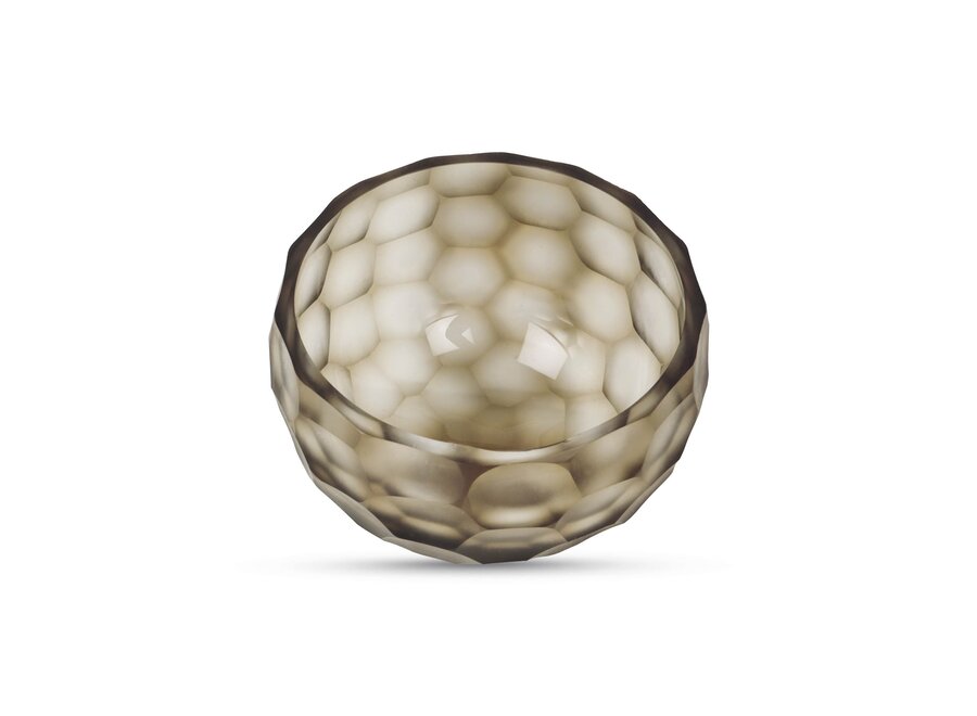 Tea light 'Shiloh' - Smoke/Grey