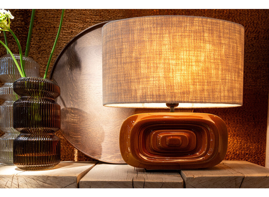 Lampe à poser 'Lexi' - Caramel