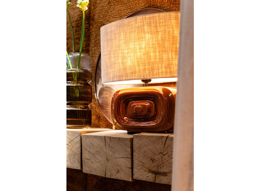 Lampe à poser 'Lexi' - Caramel