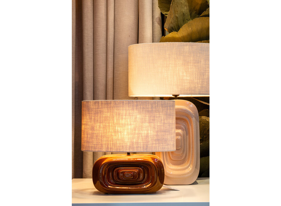 Lampe à poser 'Lexi' - Caramel