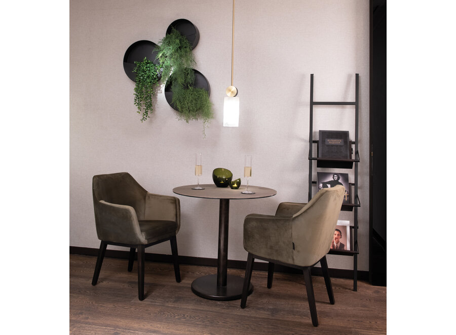 Table bistrot 'Bari' Round - Cream - Mix