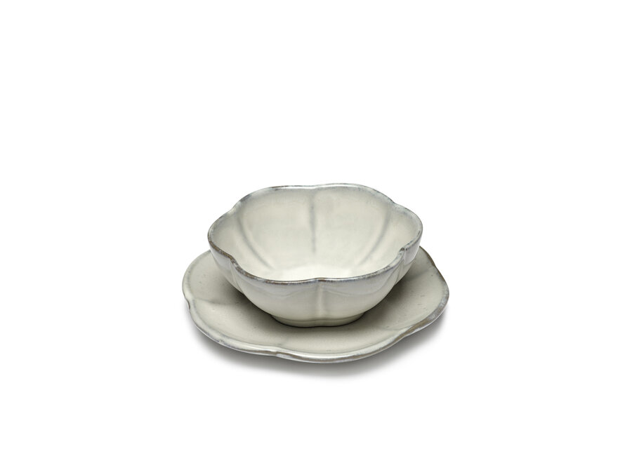 Sergio Herman - Inku 4pc bowl ribbed - L - White