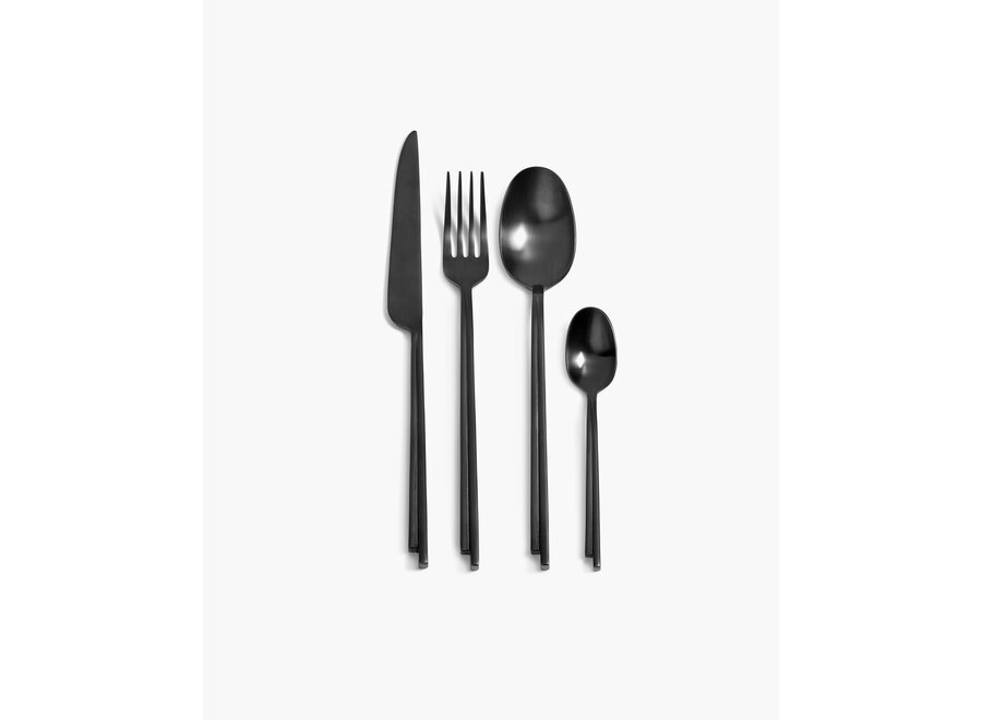 Kelly Wearstler - Dune 24 pc cutlery set - Black