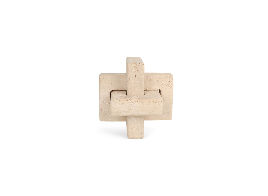 Objet de décoration 'Hope' - Travertine - M