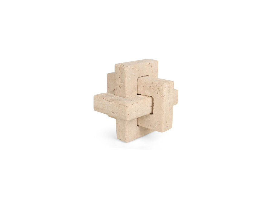 Objet de décoration 'Hope' - Travertine - M
