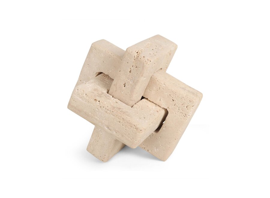 Decor object 'Hope' - Travertine - M