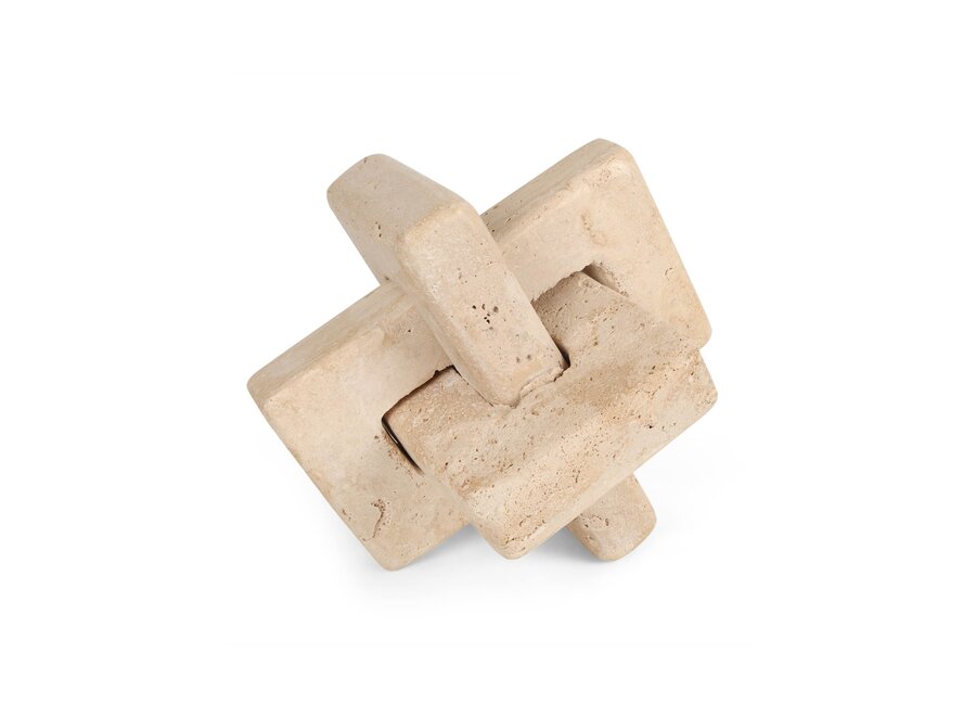 Decor object 'Hope' - Travertine - L