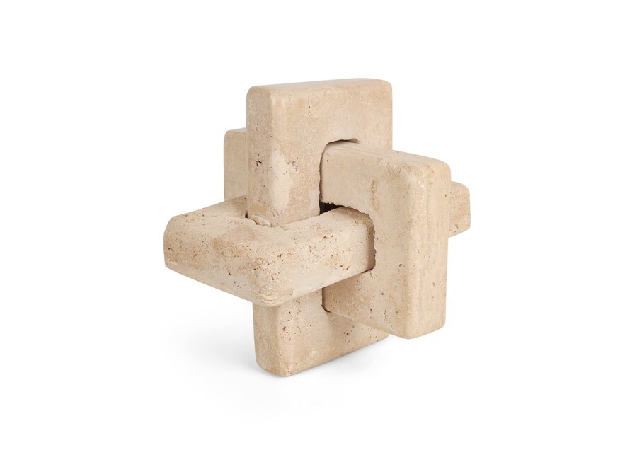 Decor object 'Hope' - Travertine - L