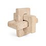 Decor object 'Hope' - Travertine - L