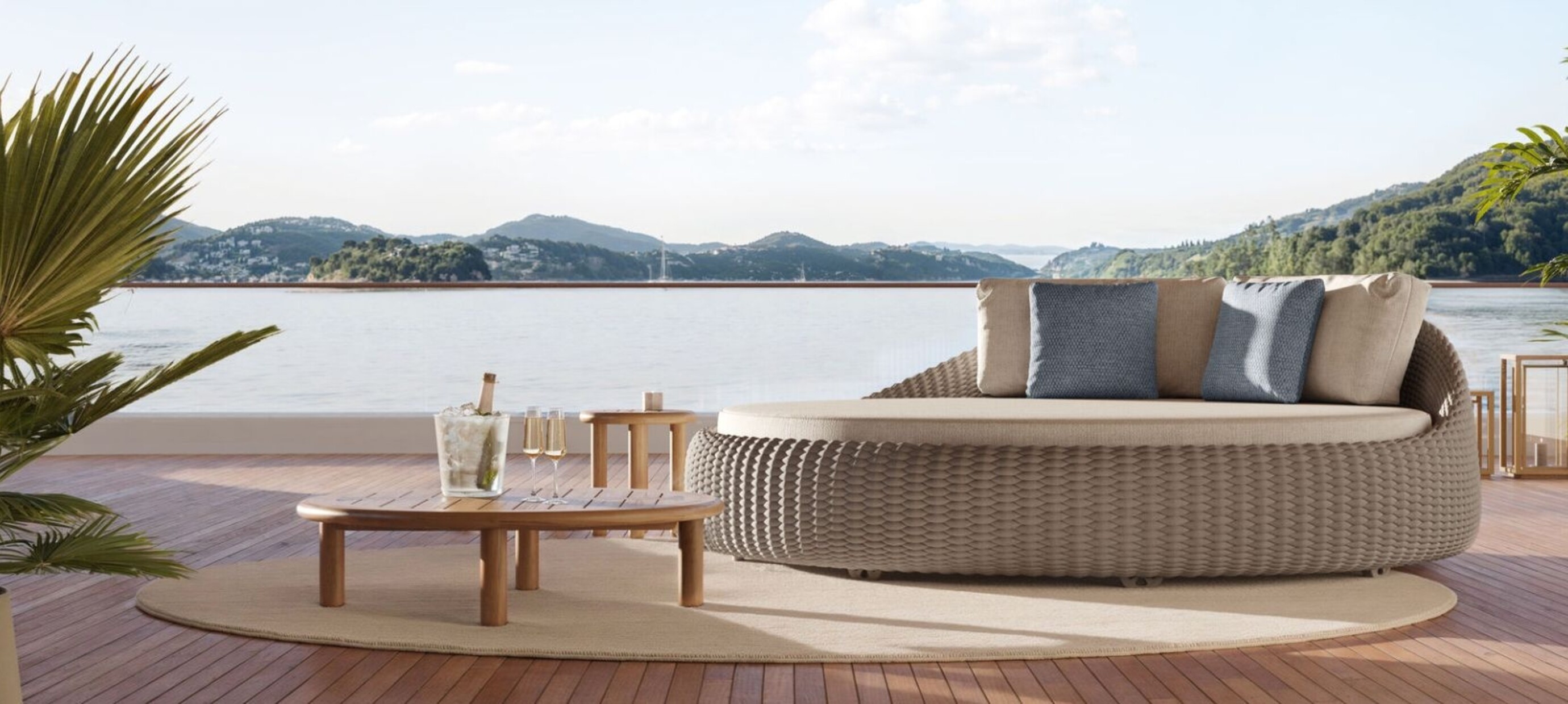 Inneneinrichtung einer Ferienvilla mit Wilhelmina Designs