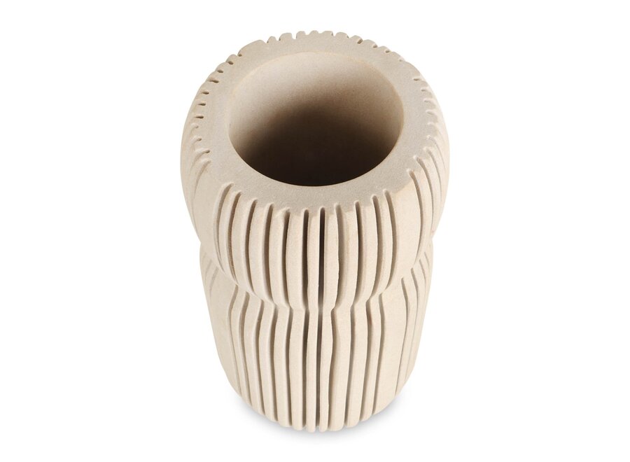 Vase 'Mosar' Mint Sandstone - M
