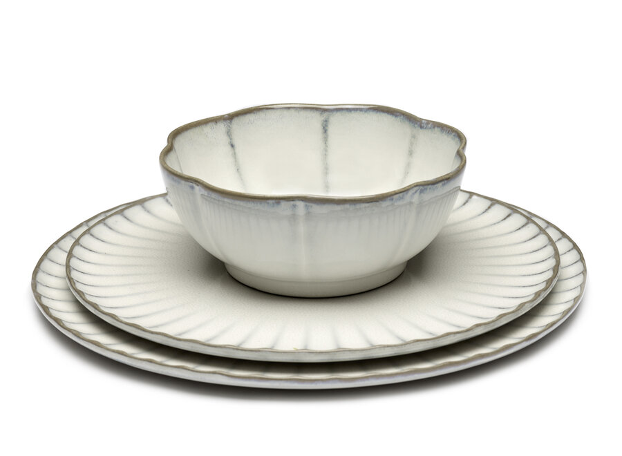 Sergio Herman - Inku 4pc bowl ribbed -  XL - White