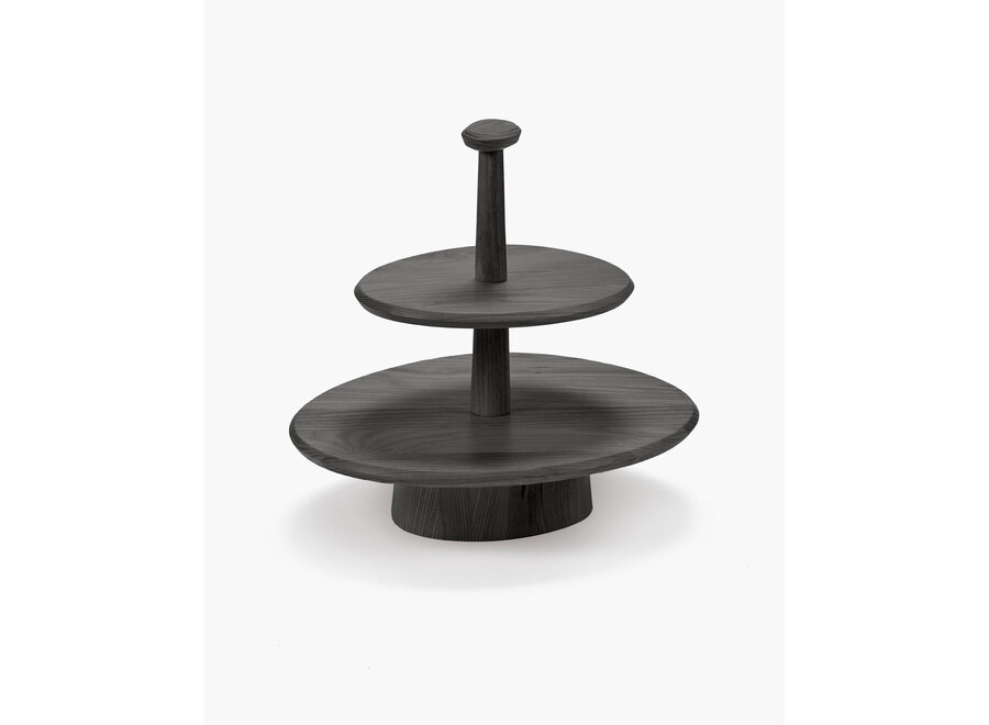 Kelly Wearstler - Dune porte-gâteau 01 à deux étages - Black