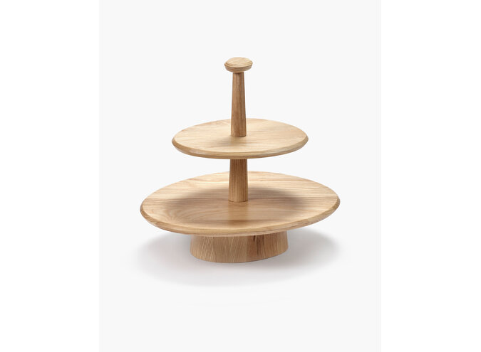 Kelly Wearstler - Dune cake stand 01 two tier - Light brown