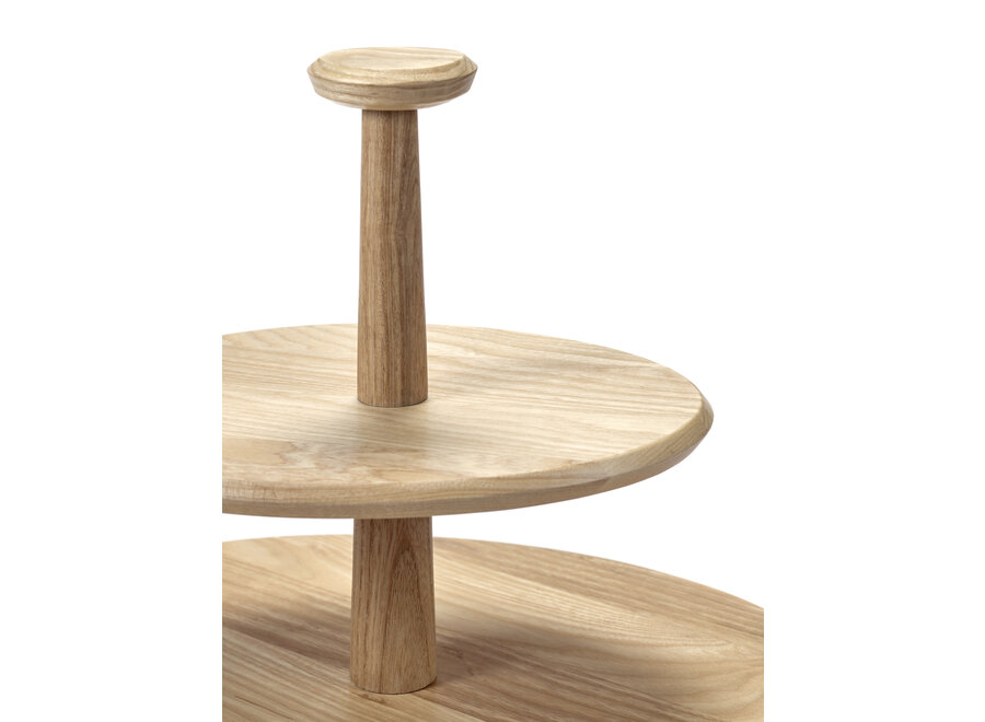 Kelly Wearstler - Dune cake stand 01 two tier - Light brown