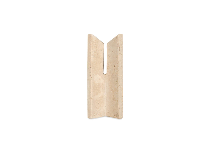 Decor object 'Ely' - Travertine - S