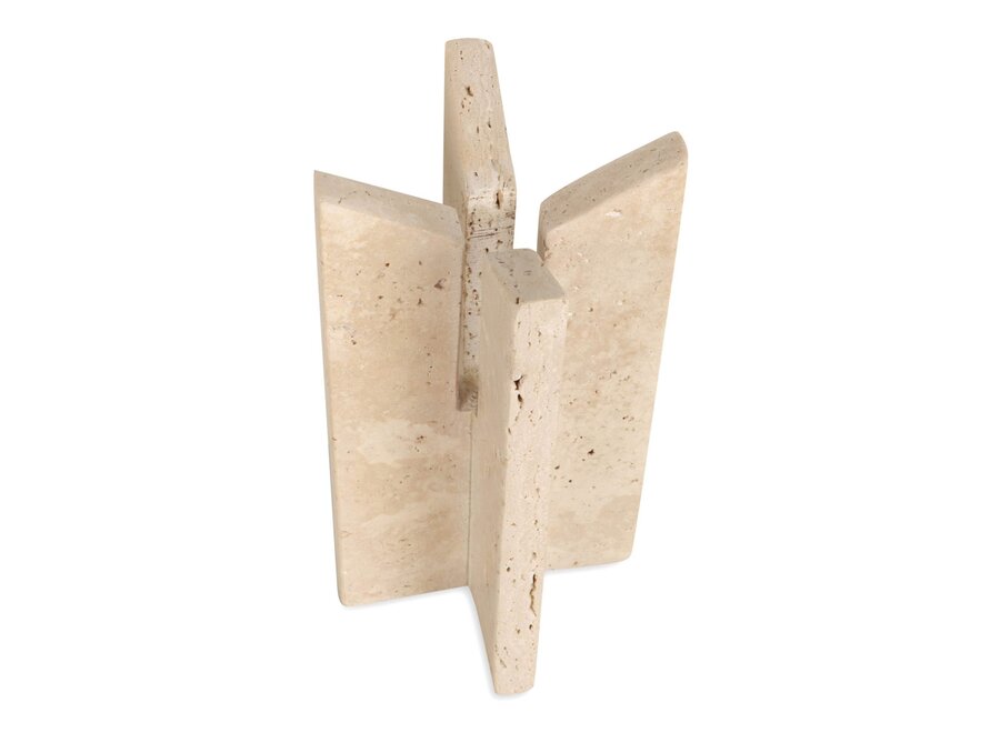 Decor object 'Ely' - Travertine - S
